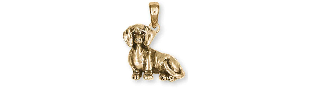 Dachshund Charms Dachshund Pendant 14k Yellow Gold Dachshund Jewelry Dachshund jewelry