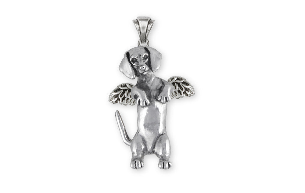 Dachshund Angel Charms Dachshund Angel Pendant Sterling Silver Dog Jewelry Dachshund Angel jewelry