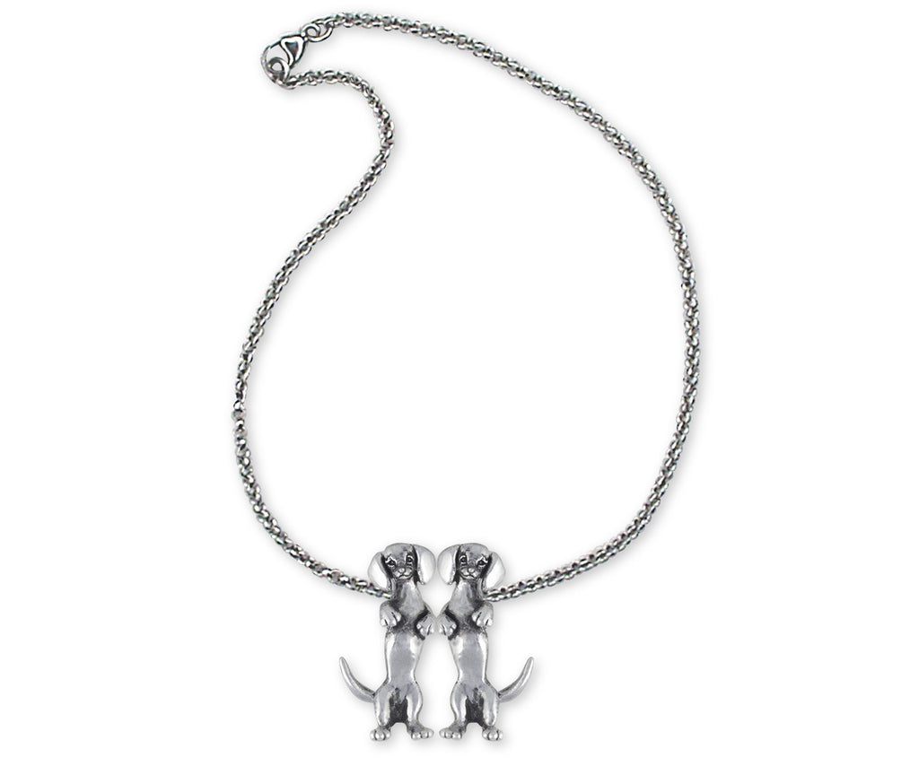 Dachshund Charms Dachshund Necklace Sterling Silver Dog Jewelry Dachshund jewelry