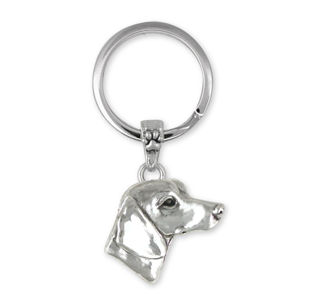 Dachshund Charms Dachshund Key Ring Sterling Silver Dog Jewelry Dachshund jewelry