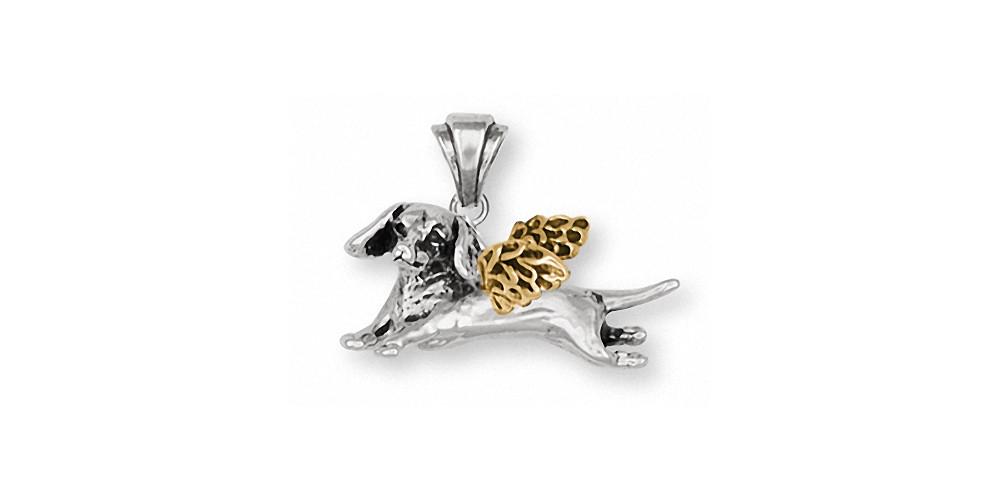 Dachshund Charms Dachshund Pendant Silver And Gold Dog Jewelry Dachshund jewelry