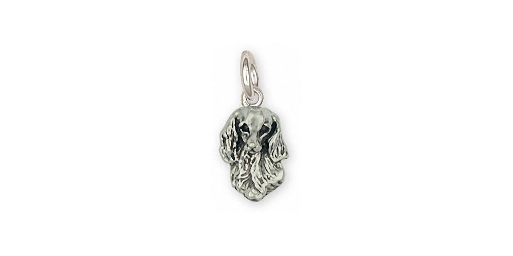 Long Hair Dachshund Charms Long Hair Dachshund Charm Sterling Silver Dog Jewelry Long Hair Dachshund jewelry