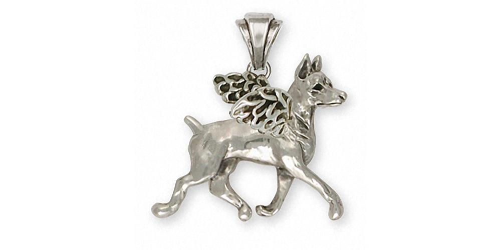 Doberman Pincher Charms Doberman Pincher Pendant Sterling Silver Dog Jewelry Doberman Pincher jewelry