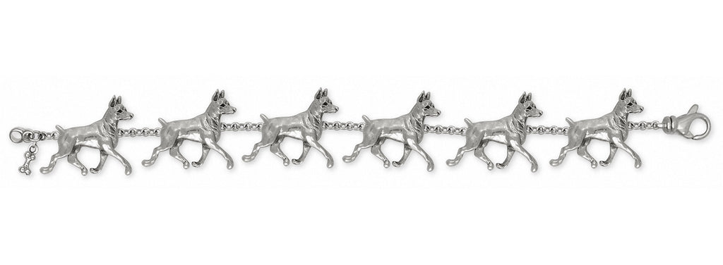 Doberman Pincher Charms Doberman Pincher Bracelet Sterling Silver Dog Jewelry Doberman Pincher jewelry