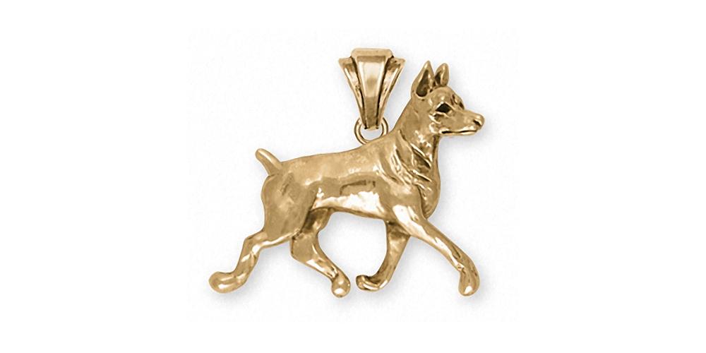 Doberman Pincher Charms Doberman Pincher Pendant 14k Gold Dog Jewelry Doberman Pincher jewelry