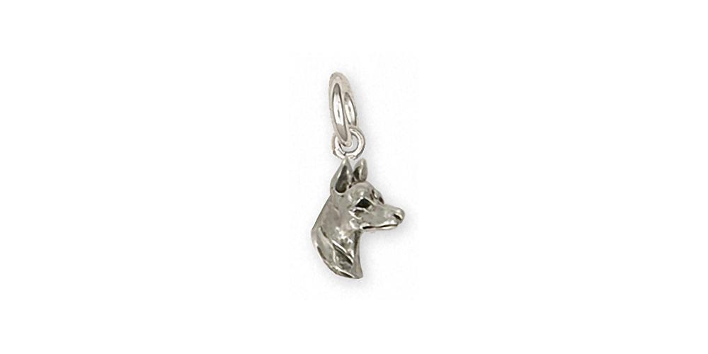 Doberman Pincher Charms Doberman Pincher Charm Sterling Silver Dog Jewelry Doberman Pincher jewelry