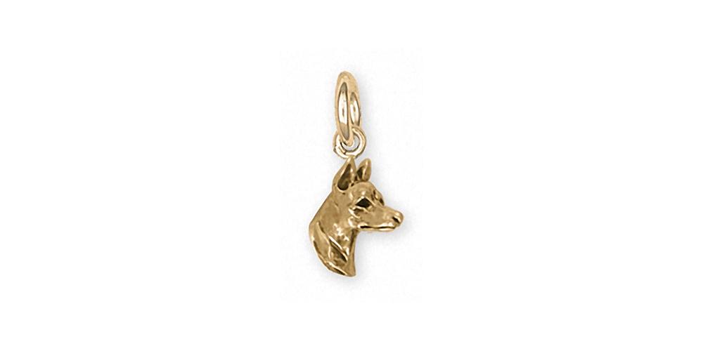 Doberman Pincher Charms Doberman Pincher Charm 14k Gold Dog Jewelry Doberman Pincher jewelry