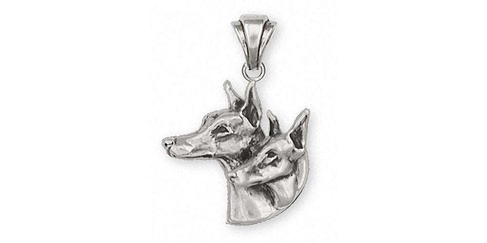 Doberman Pincher Charms Doberman Pincher Pendant Sterling Silver Dog Jewelry Doberman Pincher jewelry