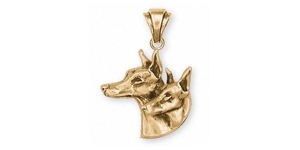 Doberman Pincher Charms Doberman Pincher Pendant 14k Gold Dog Jewelry Doberman Pincher jewelry