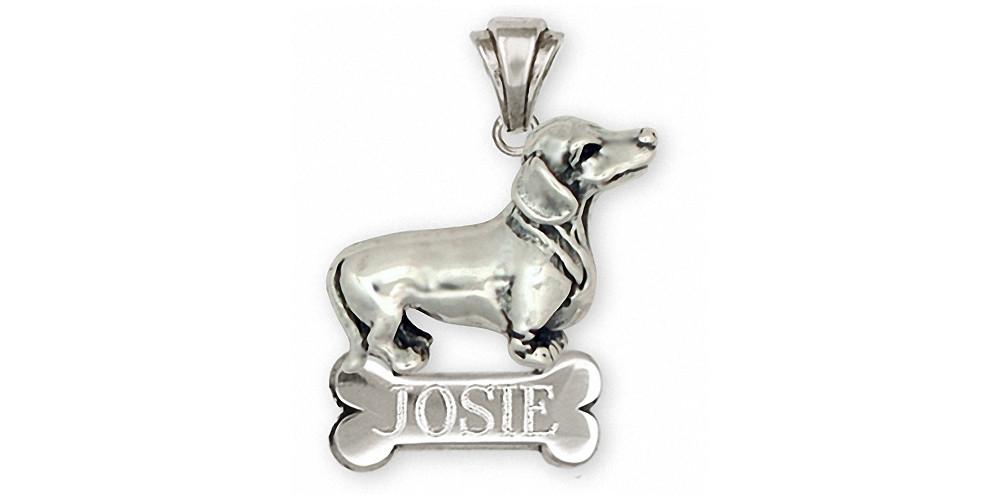 Dachshund Charms Dachshund Pendant Sterling Silver Dog Jewelry Dachshund jewelry