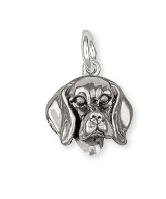 Beagle Dog Charm Jewelry Handmade Sterling Silver  DG10-C