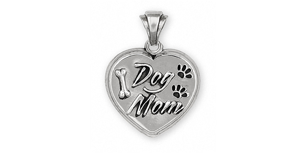 Dog Mom Charms Dog Mom Pendant Sterling Silver Dog Jewelry Dog Mom jewelry