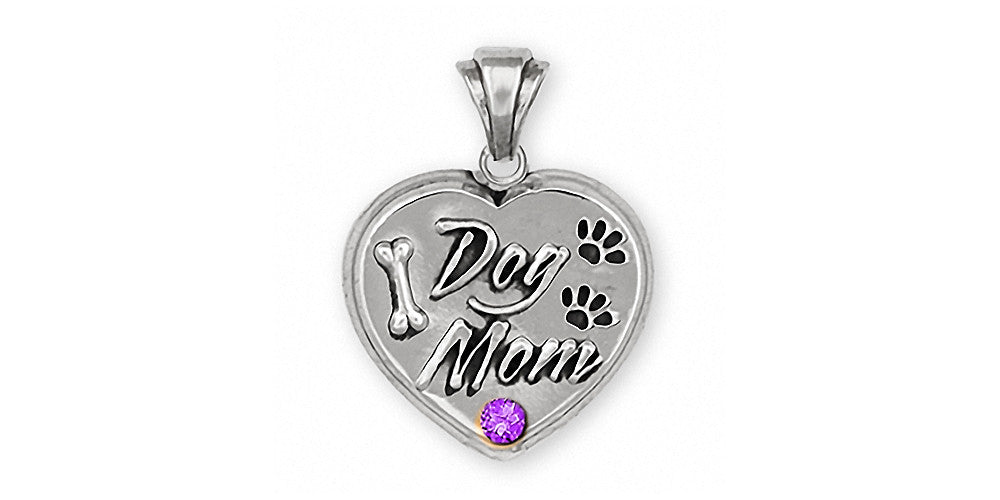 Dog Mom Charms Dog Mom Pendant Sterling Silver Dog Jewelry Dog Mom jewelry