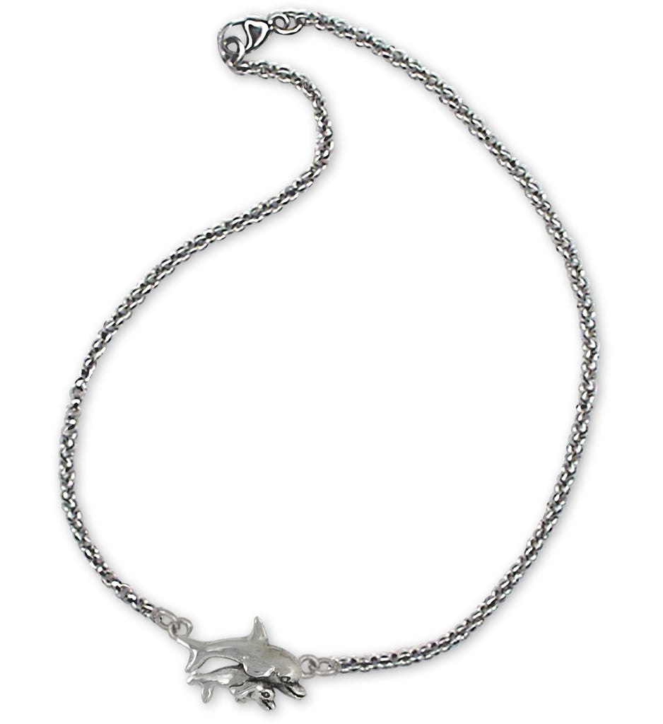 Dolphin Charms Dolphin Ankle Bracelet Sterling Silver Dolphin Jewelry Dolphin jewelry