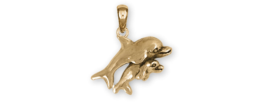 Dolphin Charms Dolphin Pendant 14k Gold Vermeil Dolphin Jewelry Dolphin jewelry