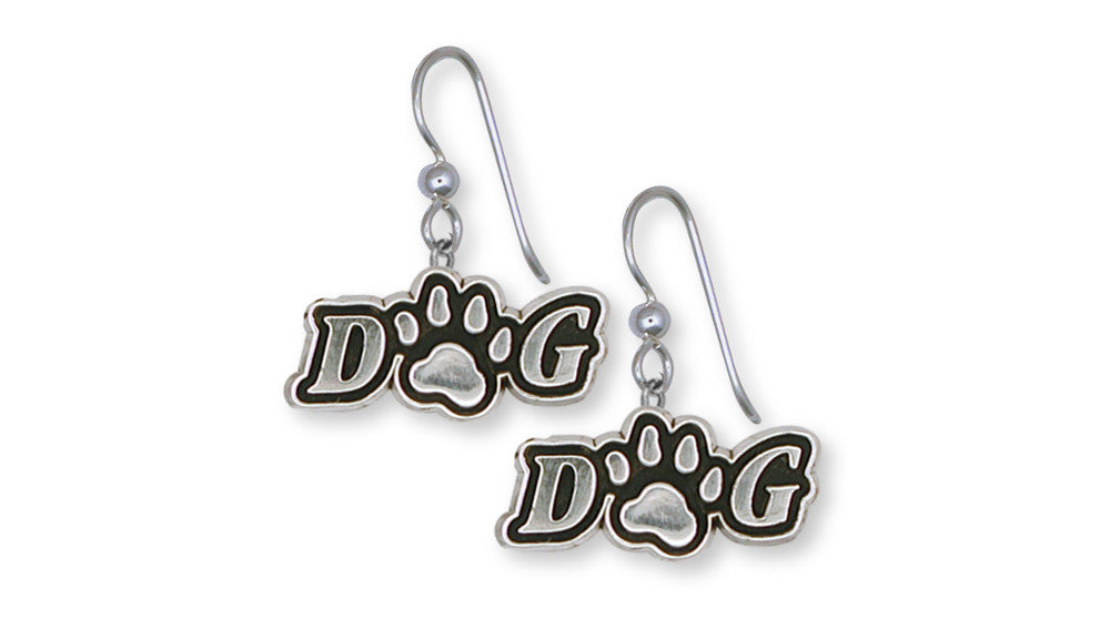Dog Paw Charms Dog Paw Earrings Sterling Silver Dog Jewelry Dog Paw jewelry