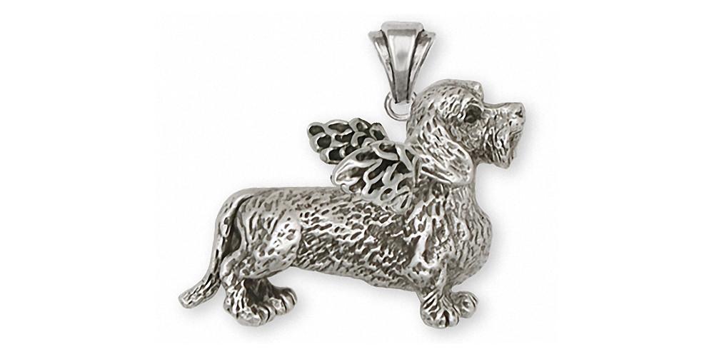 Wire Hair Dachshund Charms Wire Hair Dachshund Pendant Sterling Silver Dog Jewelry Wire Hair Dachshund jewelry