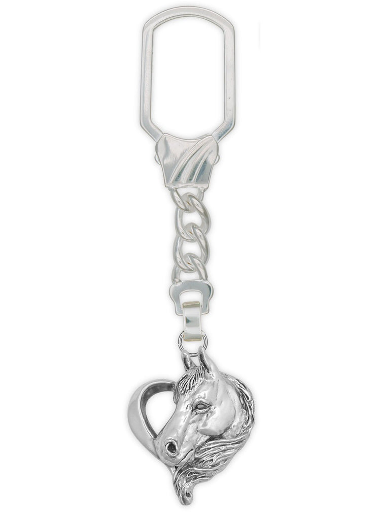 Horse Charms Horse Key Ring Sterling Silver Horse Jewelry Horse jewelry