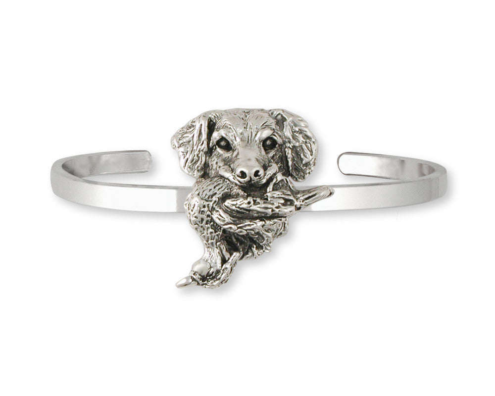 Golden Retriever And Duck Charms Golden Retriever And Duck Bracelet Sterling Silver Dog Jewelry Golden Retriever And Duck jewelry