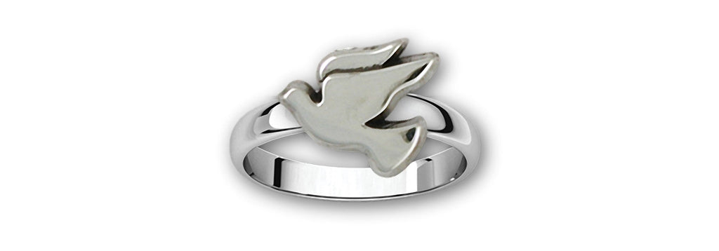 Dove Charms Dove Ring Sterling Silver Dove Jewelry Dove jewelry