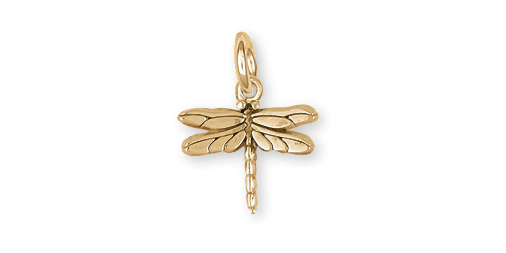 Dragonfly Charms Dragonfly Charm 14k Gold Dragonfly Jewelry Dragonfly jewelry