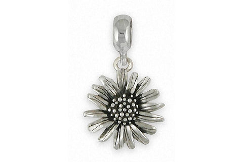 Sterling Silver Daisy Charm - Flower Charm - Small