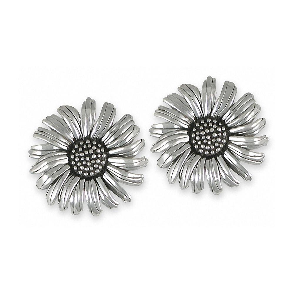 Daisy Charms Daisy Cufflinks Sterling Silver Flower Jewelry Daisy jewelry