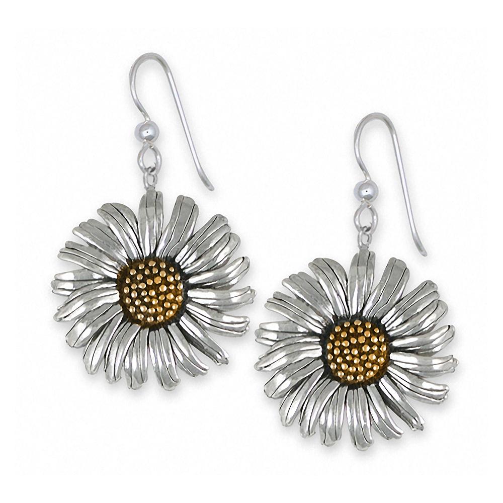 Daisy Charms Daisy Earrings Gold Vermeil Flower Jewelry Daisy jewelry