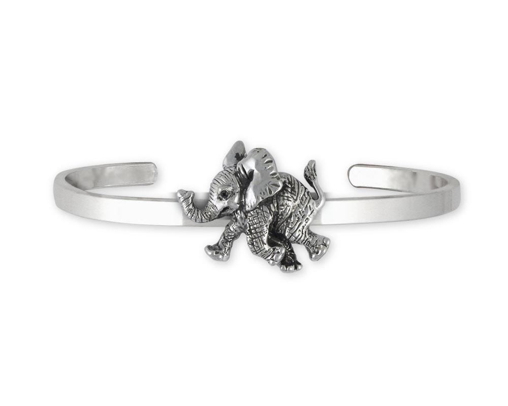 Elephant Charms Elephant Bracelet Sterling Silver Wildlife Jewelry Elephant jewelry