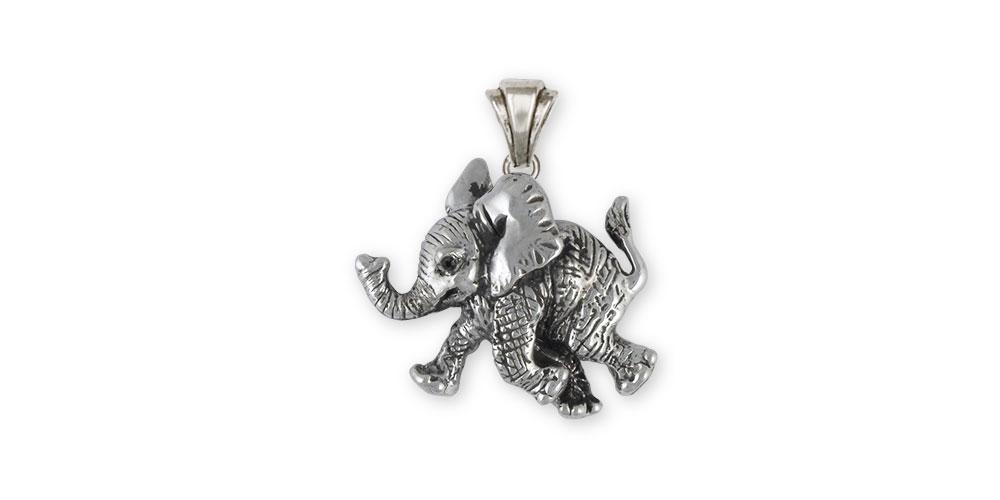 Elephant Charms Elephant Pendant Sterling Silver Wildlife Jewelry Elephant jewelry