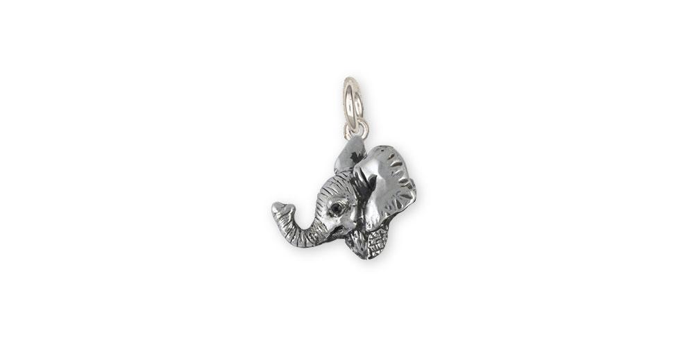 Elephant Charms Elephant Charm Sterling Silver Wildlife Jewelry Elephant jewelry