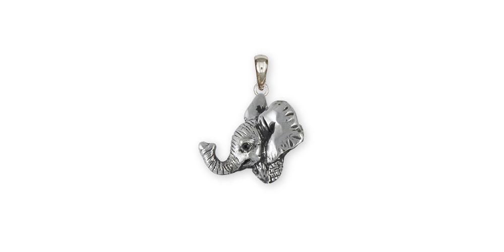 Elephant Charms Elephant Pendant Sterling Silver Wildlife Jewelry Elephant jewelry