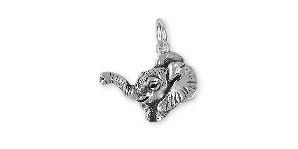 Elephant Charms Elephant Charm Sterling Silver Wildlife Jewelry Elephant jewelry