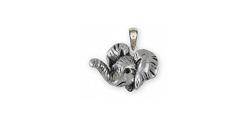 Elephant Charms Elephant Pendant Sterling Silver Wildlife Jewelry Elephant jewelry