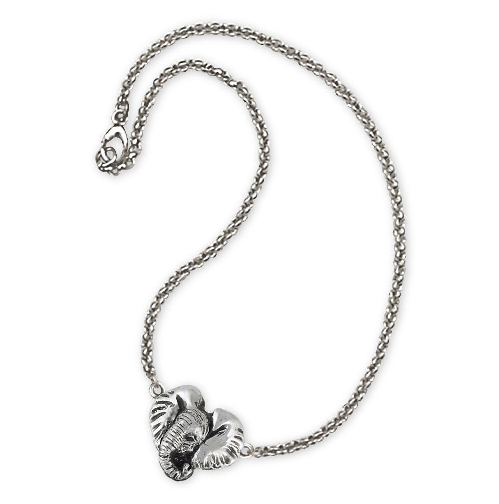 Elephant Charms Elephant Ankle Bracelet Sterling Silver Wildlife Jewelry Elephant jewelry