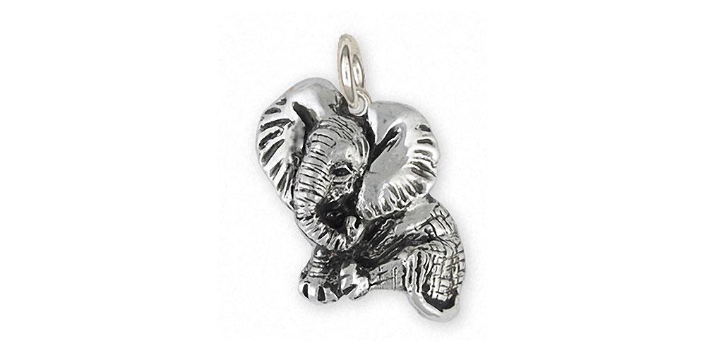 Elephant Charms Elephant Charm Sterling Silver Wildlife Jewelry Elephant jewelry