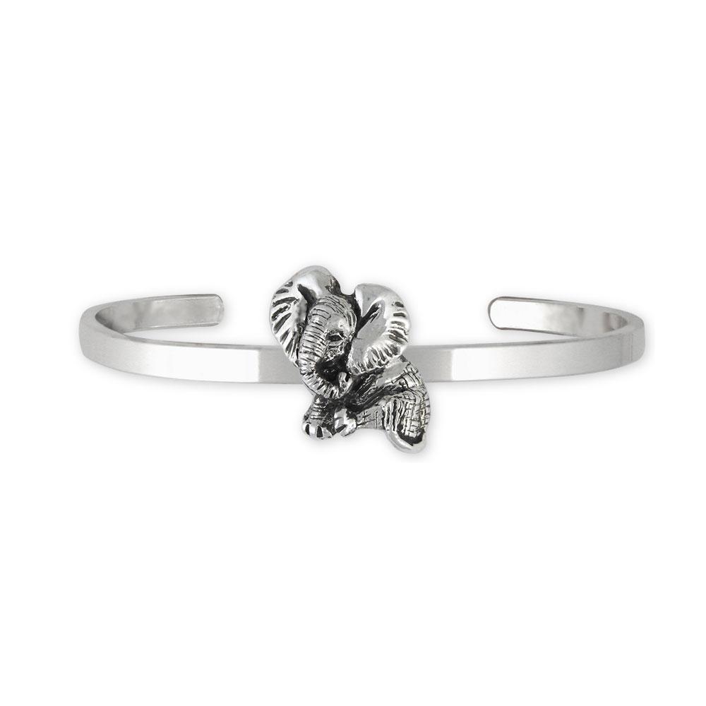 Elephant Charms Elephant Bracelet Sterling Silver Wildlife Jewelry Elephant jewelry