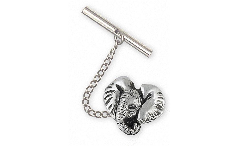 Elephant Charms Elephant Tie Tack Sterling Silver Wildlife Jewelry Elephant jewelry