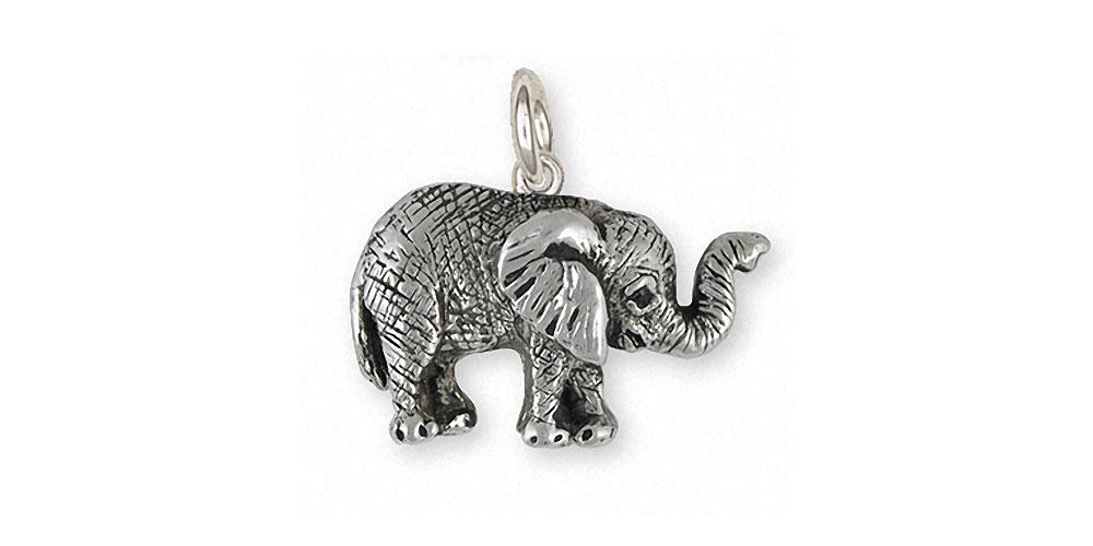 Elephant Charms Elephant Charm Sterling Silver Wildlife Jewelry Elephant jewelry