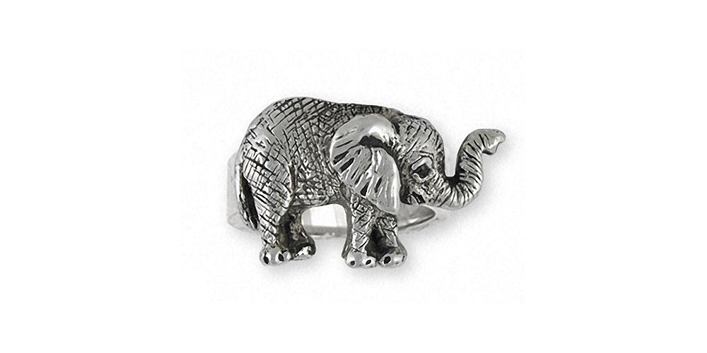 Elephant Charms Elephant Ring Sterling Silver Wildlife Jewelry Elephant jewelry