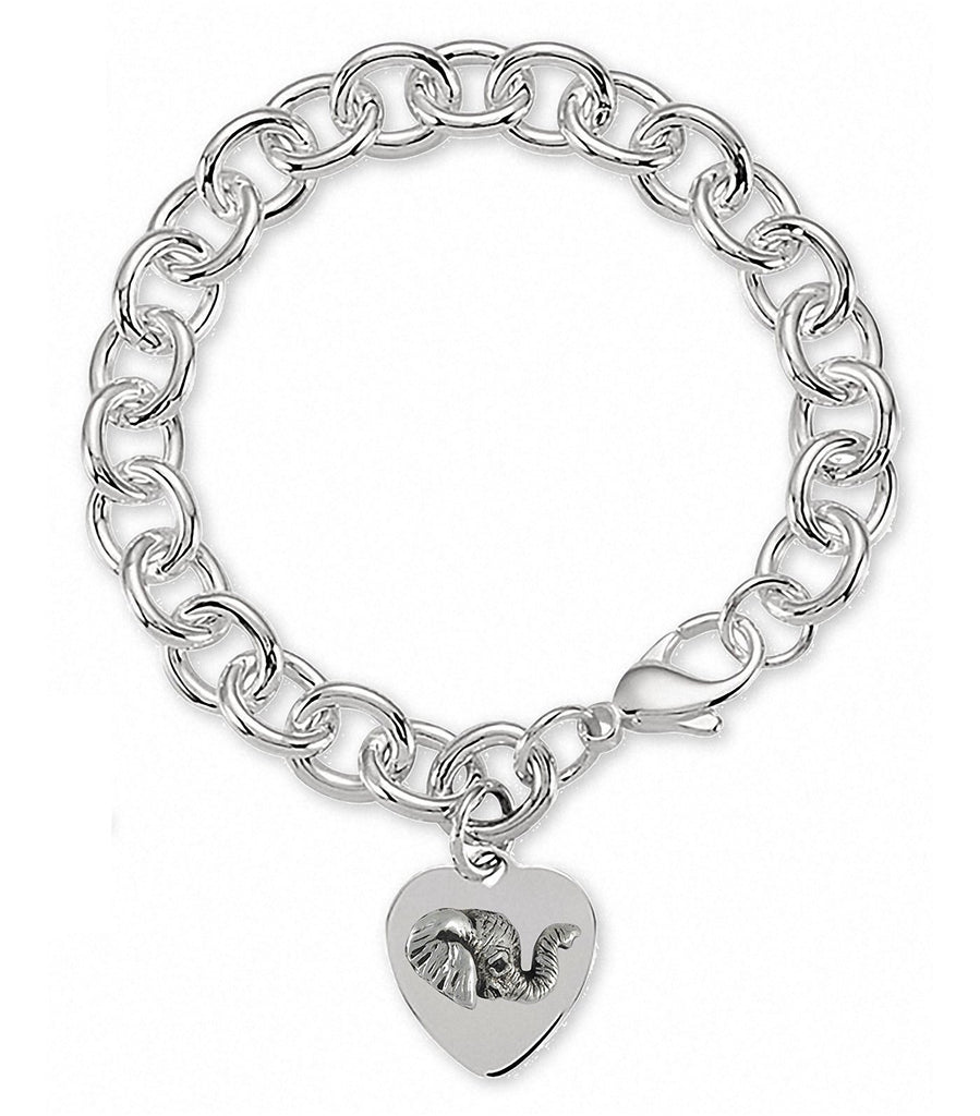 Elephant Charms Elephant Bracelet Sterling Silver Wildlife Jewelry Elephant jewelry