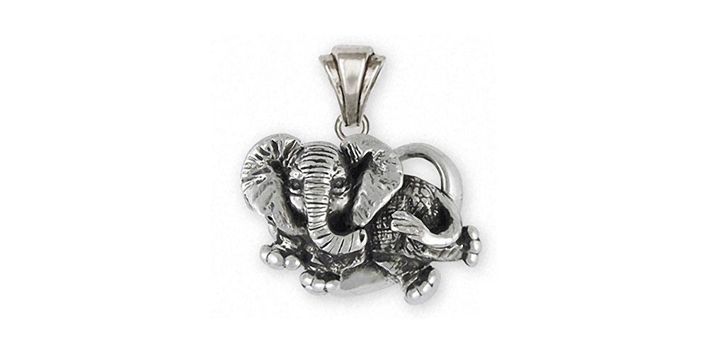 Elephant Charms Elephant Pendant Sterling Silver Wildlife Jewelry Elephant jewelry