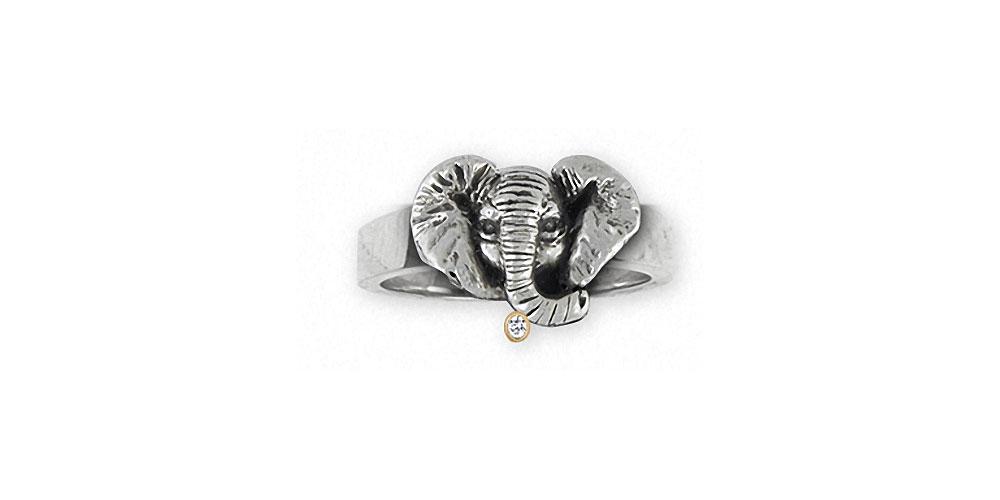 Elephant Charms Elephant Ring Sterling Silver Wildlife Jewelry Elephant jewelry