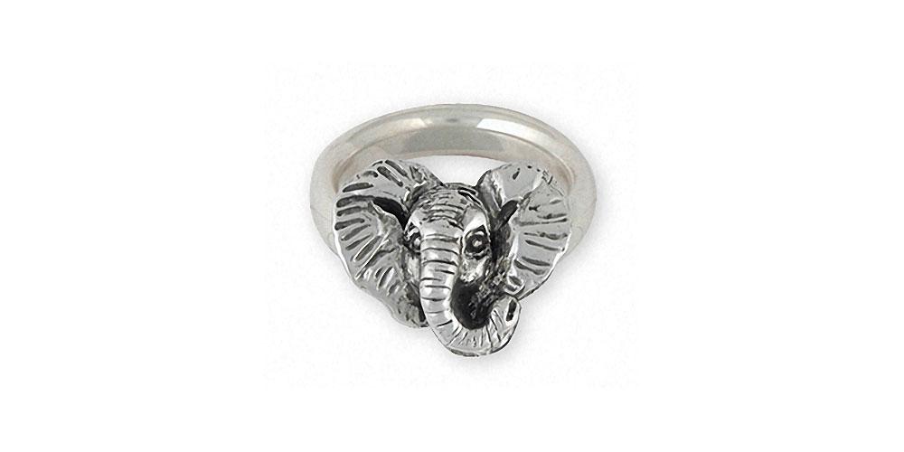 Elephant Charms Elephant Ring Sterling Silver Wildlife Jewelry Elephant jewelry
