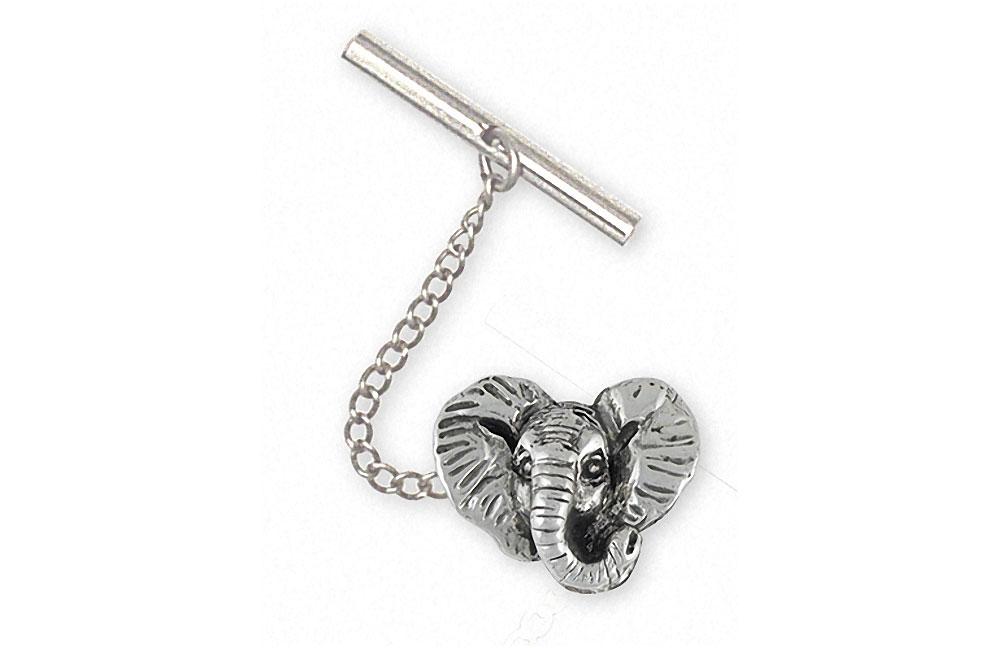 Elephant Charms Elephant Tie Tack Sterling Silver Wildlife Jewelry Elephant jewelry