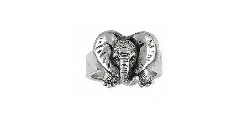 Elephant Charms Elephant Ring Sterling Silver Wildlife Jewelry Elephant jewelry
