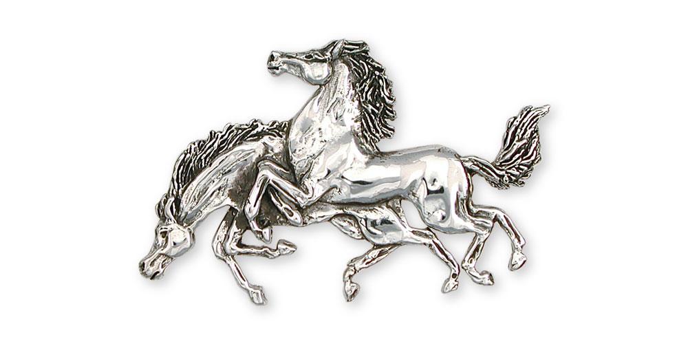 Horse Charms Horse Brooch Pin Sterling Silver Horse Jewelry Horse jewelry