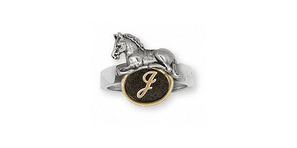 Horse Charms Horse Ring Silver And Gold Horse Jewelry Horse jewelry