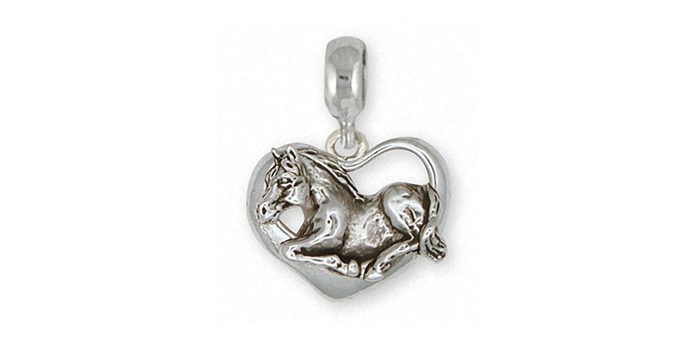 Horse Charms Horse Charm Slide Sterling Silver Horse Jewelry Horse jewelry