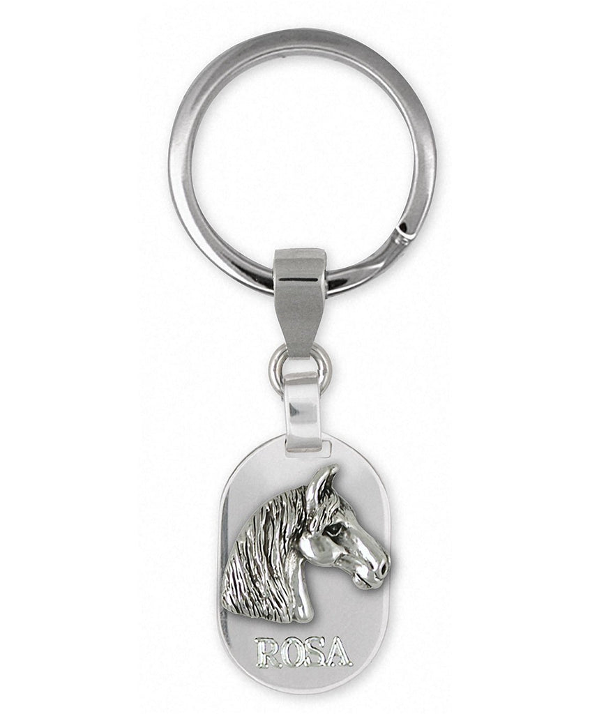 Horse Charms Horse Key Ring Sterling Silver Horse Jewelry Horse jewelry